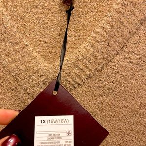 Cream and gold flecked Ava & Viv sweater